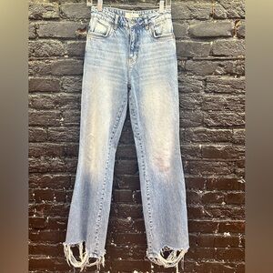 Free people wide leg jeans